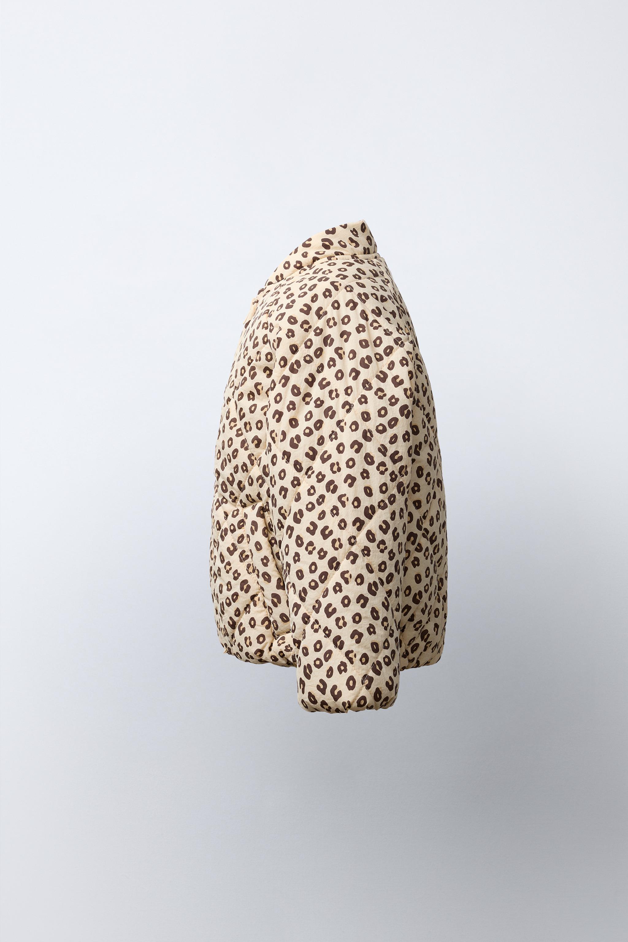 ANIMAL PRINT PUFFER JACKET